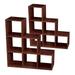 ClosetMaid 3 Tier Wooden Cubical Organizer Dark Cherry (2 Pack)