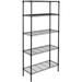 IM Beauty 5-Shelf Shelving Unit with Shelf Liners Set of 5 Adjustable Storage Rack Steel Wire Shelves Shelving Units and Storage for Kitchen and Garage (35.5W X 15.8D X 71H)