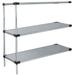 14 Deep x 42 Wide x 42 High 3 Tier Solid Stainless Steel Add-On Shelving Unit