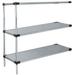 18 Deep x 54 Wide x 54 High 3 Tier Solid Stainless Steel Add-On Shelving Unit