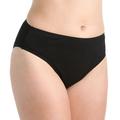 Women s Speedo 7231220 High Waist with Core Compression Swim Bottom (Black 6)