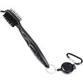 Golf Club Brush Long Handle Double Sided Golf Rod Golf Groove Cleaner Golf Cleaning Brush Golf Club Aids with Keychain Golf Club Brush Cleaner for Iron Golf Club Groove Cleaner Retractable Golf Brush