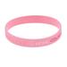 YUEHAO Accessories Bracelets Ring Strap Cancer Wristband Silicone Silicone Hand Wristband Wrist Bracelets Pink