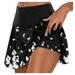 Skirts for Women! YOHOME Womens Printed Casual Sports Fitness Running Yoga Tennis Skirt Pleated Skirt Shorts Skirt Black XL
