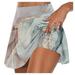 Skirts for Women! YOHOME Womens Printed Casual Sports Fitness Running Yoga Tennis Skirt Pleated Skirt Shorts Skirt Gray L