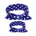 wendunide clothing accessories Women&Girls Fashion Soft Parent Child Two Pieces Headbands Stretchy Hair Bands Workout Yoga Sport Headbands Blue