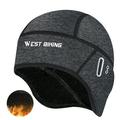 WEST BIKING Winter Beanie Caps for Men Cycling Skiing Helmet Liner Sports Cap Gray