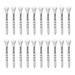 Kripyery 20Pcs 53/69/83mm Tee Ball Holder Clear Scale Low-Resistance Tip Increase Flight Distance Practice Training Golf Ball Holder Golf Training