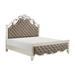 Rosdorf Park Hareera Queen Tufted Panel Bed Wood & /Upholstered/Microfiber/Microsuede in Brown | 5.5 H x 67.75 W x 67.75 D in | Wayfair