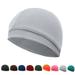 Quick Dry Cycling Caps Sports Running Motorcycle Helmet Inner Liner Beanie Caps Moisture Wicking Cooling Outdoor Sport Hat Light gray
