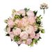 Peony Artificial Flowers 4 Bunches Pink Spring Silk Peonies Flower Bouquets for Wedding Decoration