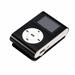 Mini USB Clip MP3 Player LCD Screen Support 32GB Micro SD TF (Black)