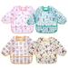 Kiddopark 4 Pack Long Sleeve Baby Bibs Waterproof Sleeved Bib Toddler Soft Bib for 6-24 Months