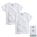 Luvable Friends Baby Unisex Side Snap Shirts White Short-Sleeve Newborn