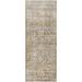 Hauteloom Harim Hallway Kitchen Runner Rug - Brown Gray - 2 7 x 7 3