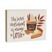 Parisloft The Secret Ingredient Is Always Love Fall Wood Wall Block Sign Funny Thanksgiving Autumn Harvset Home Decor 7.875 x 5.875 Inch