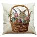 Dqueduo Easter Decorations Easter Day Pillowcase Linen Rabbit Pillowcase For Home Decoration 18x18 Inches Easter Pillow Covers 18x18 Easter Decor on Clearance