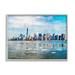 Stupell Distant New York City Skyline Buildings Travel & Places Painting Gray Framed Art Print Wall Art