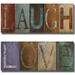 Artistic Home Gallery 1640AM149SG Laugh & Love by Patricia Pinto 2-Piece Premium Oversize Gallery-Wrapped Canvas Giclee Art Set - 40 x 16 x 1.5 in.