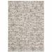 HomeRoots 6 x 9 ft. Ivory Gray Charcoal Brown & Beige Abstract Power Loom Stain Resistant Rectangle Area Rug