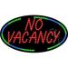 15 x 27 x 1 in. No Vacancy Animated LED Sign - Blue Red & Green