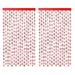 2 Pack Snowflake Metallic Tinsel Curtains Winter Frozen Theme Party Photo Backdrop Foil Fringe Curtains