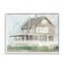 Stupell Cape House Porch View Landscape Painting White Framed Art Print Wall Art