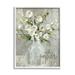 Stupell Industries Gather White Floral Bouquet Graphic Art White Framed Art Print Wall Art Design by Carol Robinson