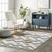 nuLOOM Kirsty Colorful Checkers Kids Tassel Area Rug 4 x 6 Beige