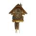 Cuckoo Clock Black Forest house with moving chimney sweep