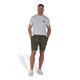 Raging Bull Mens Jersey Stretch Waist Cargo Short - Green - Dark Green Cotton - Size Medium