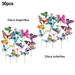 50Ã— Garden Butterflies Stakes and Dragonflies Colourful Stakes Plant Support