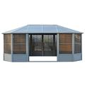 Gazebo Penguin Florence Solarium with Metal Roof 12 Ft. x 18 Ft.