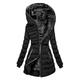 Dtydtpe Clearance Sales Shacket Jacket Women Warm Coat Jacket Outwear Lined Trench Winter Hooded Thick Overcoat Long Padded Slim Jacket Womens Long Sleeve Tops Winter Coats for Women