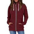 Dtydtpe 2024 Clearance Sales Shacket Jacket Autumn Winter Warm Hoodless Stand Collar Zip Jacket Womens Long Sleeve Tops Winter Coats for Women Red