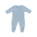 Miniland Strickpyjama, blau, für 38cm Puppen recycelten Fasern. Miniland Dolls