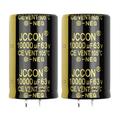10000uF BEEYUIHF Snap in Electrolytic Capacitor 63V 10000uF for Audio Amplifier 10000uF Capacitor Audio Capacitor Radial Large Can Type Electrolytic Capacitor 30 x 50mm 105â„ƒ.(Pack of 2)