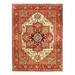 Canvello Fine Hand Knotted Persian Serapi Design Rug - 8'11 X 11'11'' - Rust - Ivory - 11'11'' x 8'11''
