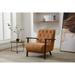 Living Room Wood Frame Accent Chair Modern Armchair Lounge Chair Sofa Removable Cushion Seat Arm Chairs for Bedroom