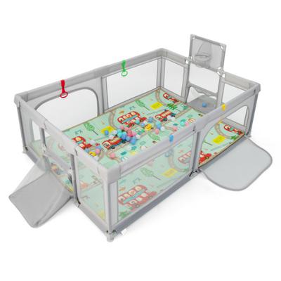 Costway Large Baby Playpen with Mat and Ocean Ball...