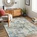 Hauteloom Pyle Wool Living Room Bedroom Area Rug - Modern - Beige Blue Green - 2 x 3