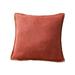 Njshnmn Throw Pillow Covers 18x18 Outdoor Wool Edge Pillow Covers Linen Square Pillowcvase Red