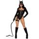 LEG AVENUE Damen 3 PC Fierce Feline Halloween Kostüm mit Bodysuit, XS