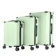 Suitcase Set 3 Piece Hard Shell - Lightweight Large Suitcases - ABS 3 Piece Luggage Set Includes Cabin & Hold Luggage - Premium Luggage Set with Easy Glide Wheels (Lime Green)