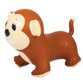 GERARDO'S Toys Jumpy Monkey Brown Space Hopper for Toddlers and Kids - Bouncy Hopping Toy - Children Inflatable Jumping Ball -Indoor Outdoor Fun Play - for Kids Age 12 months+