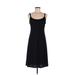 DressBarn Casual Dress - A-Line Scoop Neck Sleeveless: Black Print Dresses - Women's Size 6