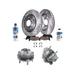 2013 Infiniti EX37 Front Brake Pad and Rotor and Wheel Hub Kit - Detroit Axle