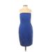 Express Design Studio Cocktail Dress - Sheath: Blue Dresses - Women's Size 6