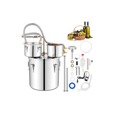 Costway 5/10 Gal 22/38 L Water Alcohol Distiller for DIY Whisky-5 Gal