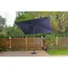 CozyHom 10*6.5 ft Outdoor Patio Rectangle Beach Umbrella with Stand Square Pool Sun Shade with Tilt and Crank 6 Sturdy Rib Deck/Lawn Market Aluminium Umbrella Navy Blue